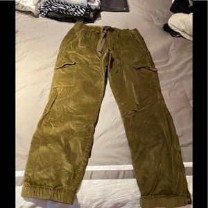 Sanctuary khaki color corduroy jogger pants.